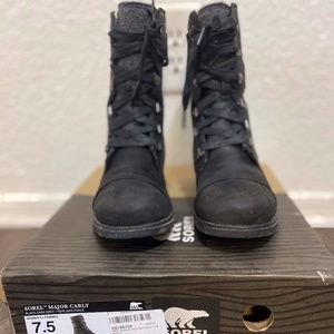 Sorel Major Carly Felt Boot (Gray/Black)